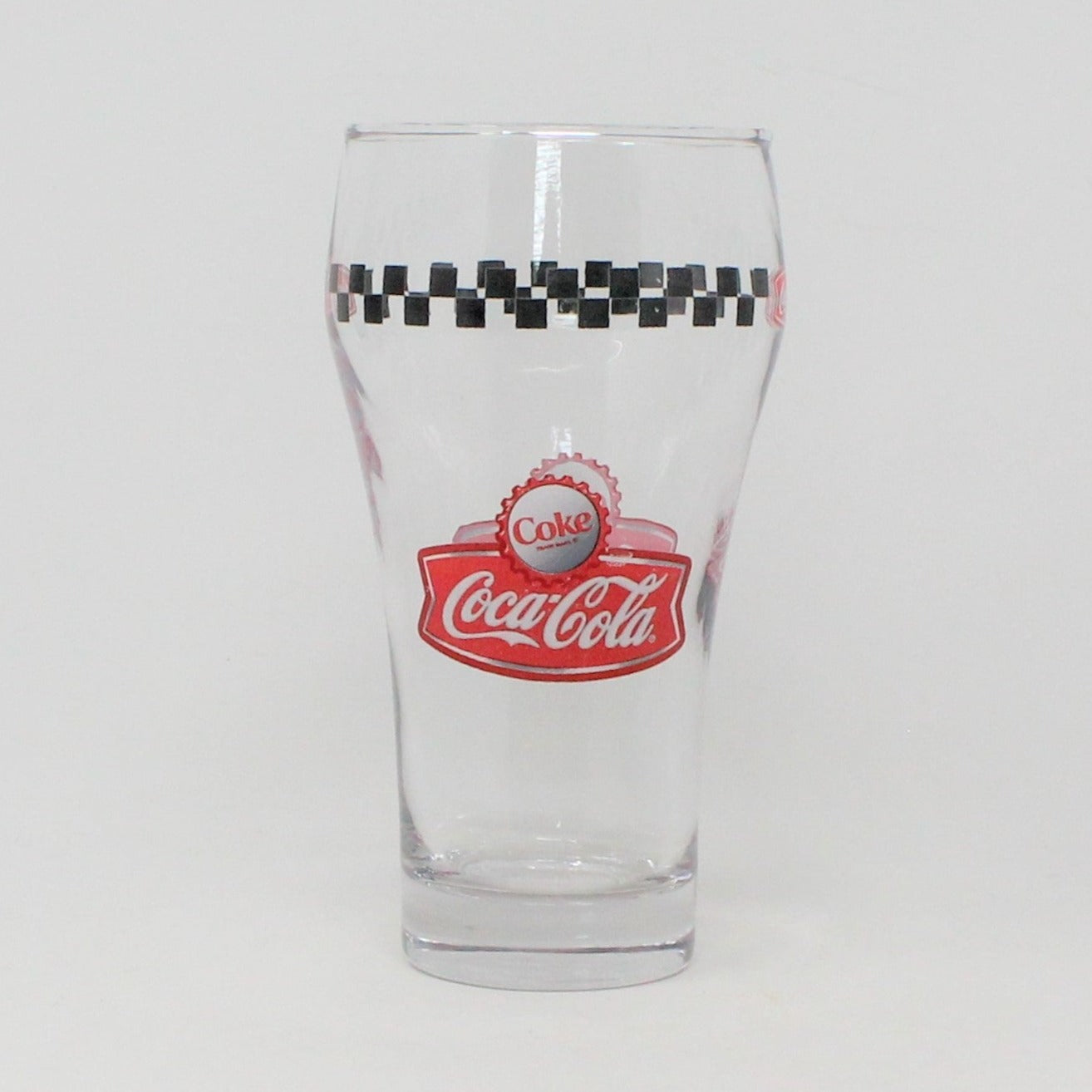 vintage Libbey glass Coke glasses, Coca-Cola window pattern advertising