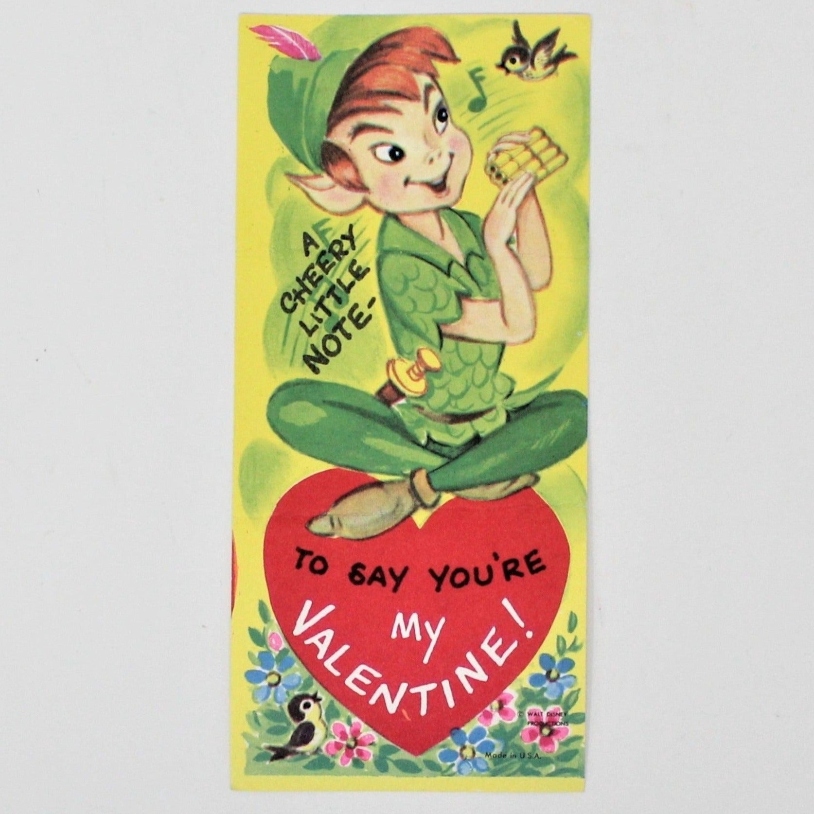 Greeting Card / Valentine's Day Card, Disney's Peter Pan, Vintage – Antigo  Trunk