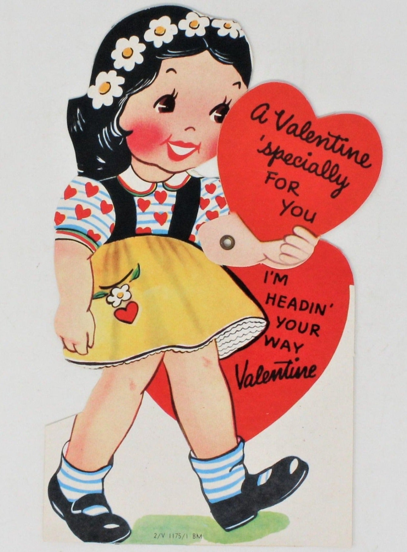 6 Vintage 1940s Valentines Day Cards with Folding or Moving Parts! Used &  Unused