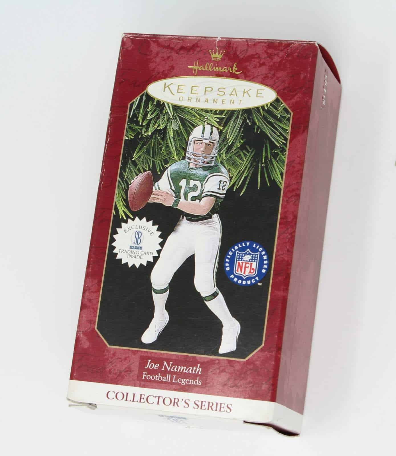 New York Jets Joe Namath Retired Player Glass Ball Ornament