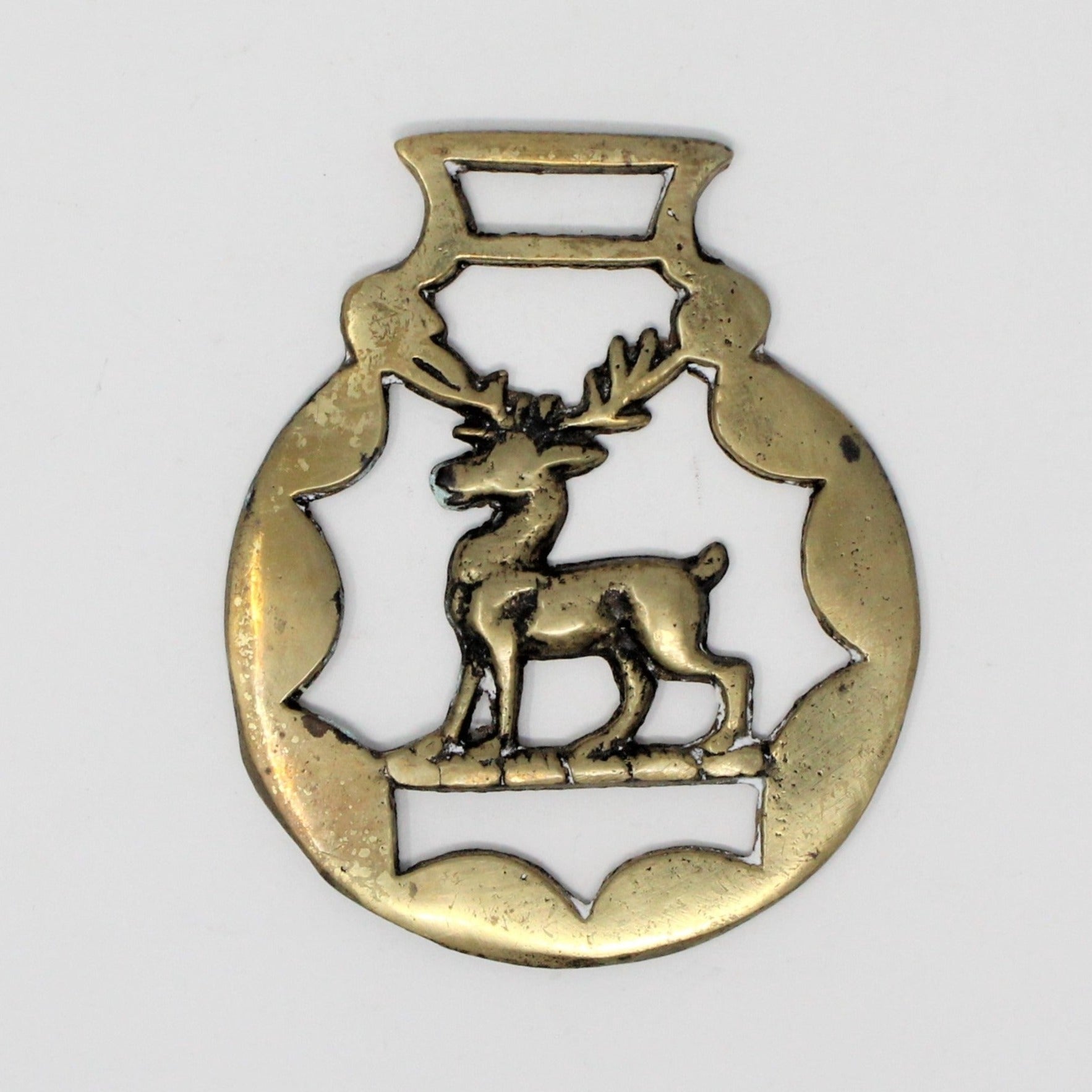 Horse Brass Bridle Harness Medallion, Stag Deer, Vintage Collectibles –  Antigo Trunk