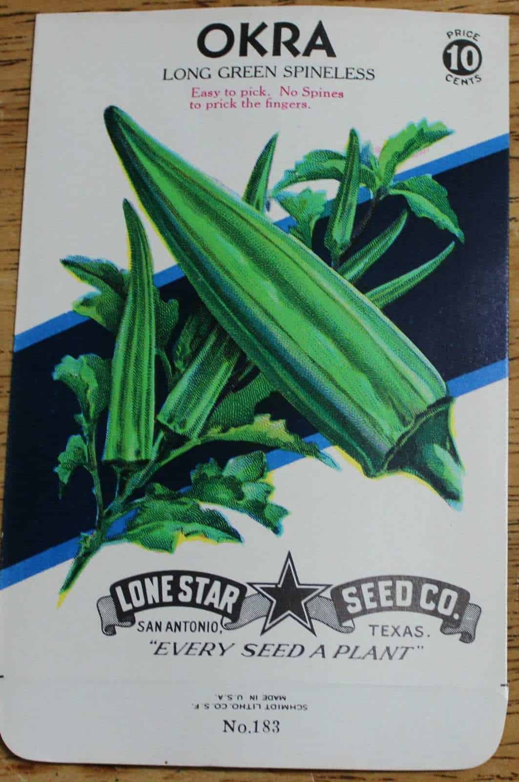 Sachets de graines de légumes anciens (1938) Vegetables seeds packets 1938