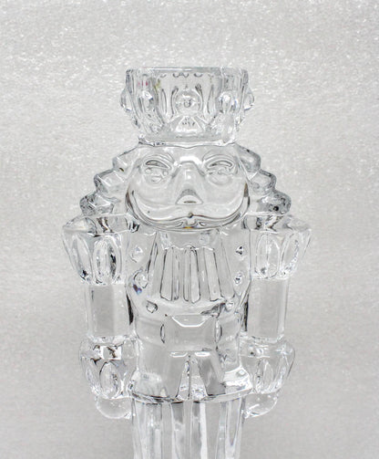 Candle Holder, Christmas Nutcracker, Princess House, St. George Crystal, Vintage