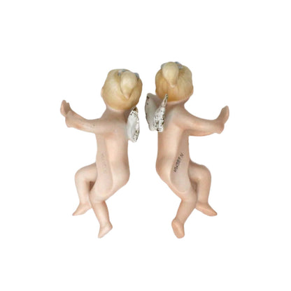 Candle Huggers, Lefton, Cherub Angels, Set of 2, Mid Century, Vintage, RARE KW389