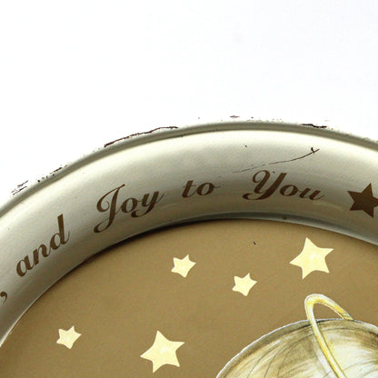 Tray, Ruth Morehead, Three Angels Praying, Peace Love & Joy to You, Oval Serving Tray, Vintage