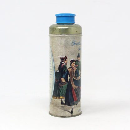 Shaker, Avon, Gentleman Skater Talc For Men, Metal Tin, Currier & Ives, Vintage Collectible