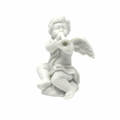 Figurine, Avon, Cherub Angel Nativity Collectibles, White Porcelain, In Original Box, Vintage