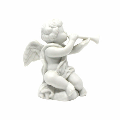 Figurine, Avon, Cherub Angel Nativity Collectibles, White Porcelain, In Original Box, Vintage