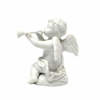 Figurine, Avon, Cherub Angel Nativity Collectibles, White Porcelain, In Original Box, Vintage