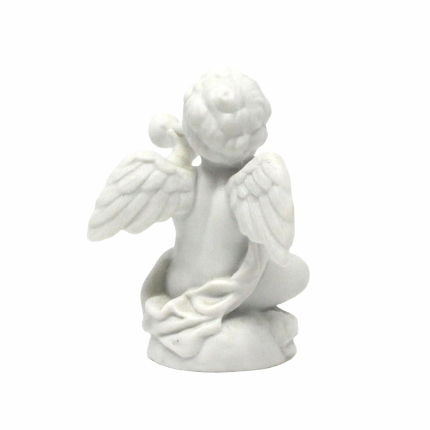 Figurine, Avon, Cherub Angel Nativity Collectibles, White Porcelain, In Original Box, Vintage