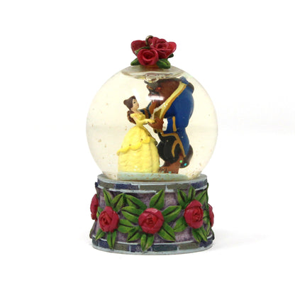 Snowglobe, Disney, Beauty and the Beast, Mini Snow Globe, Vintage