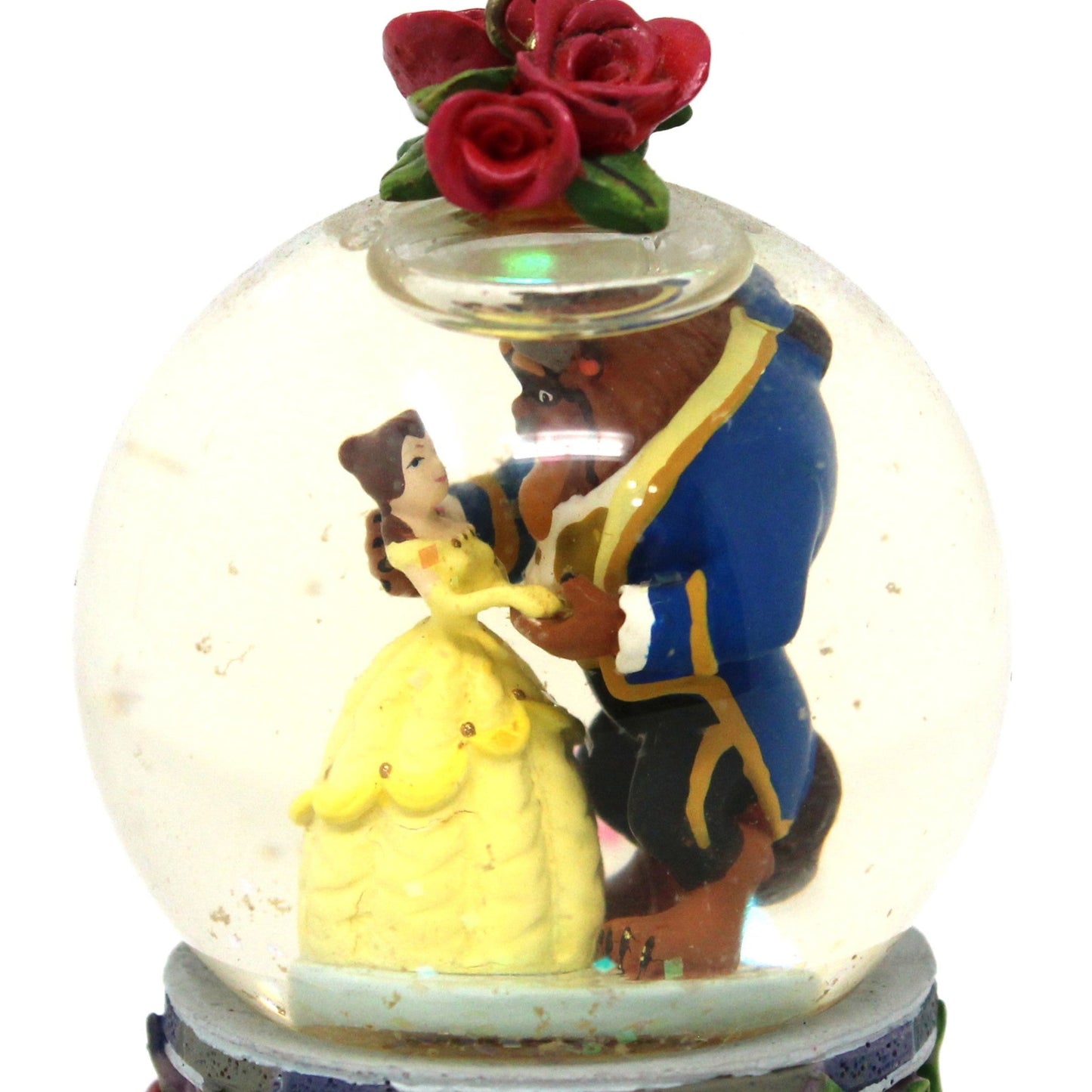 Snowglobe, Disney, Beauty and the Beast, Mini Snow Globe, Vintage