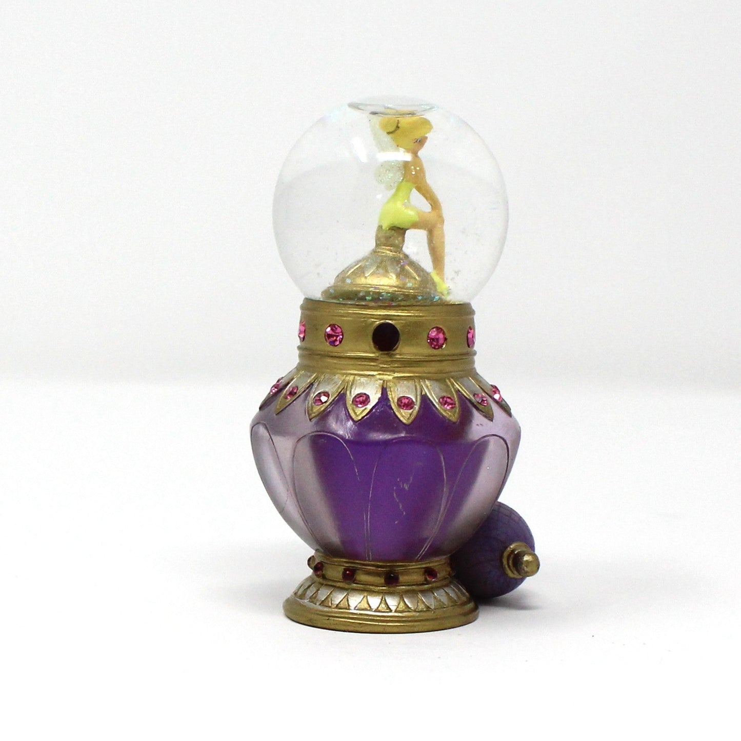 Snowglobe, Disney, Tinkerbell Atomizer Perfume Bottle, Mini Snow Globe, 2006