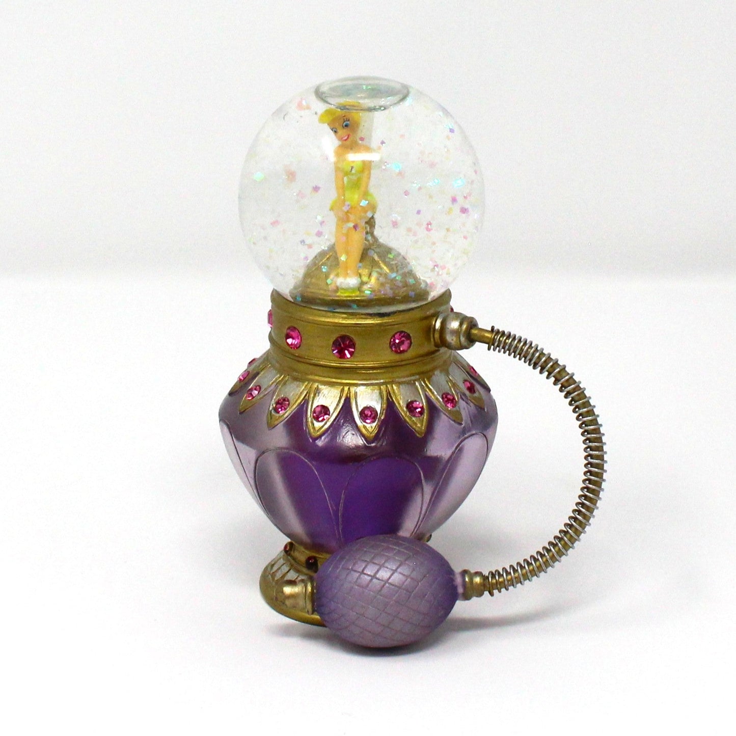 Snowglobe, Disney, Tinkerbell Atomizer Perfume Bottle, Mini Snow Globe, 2006