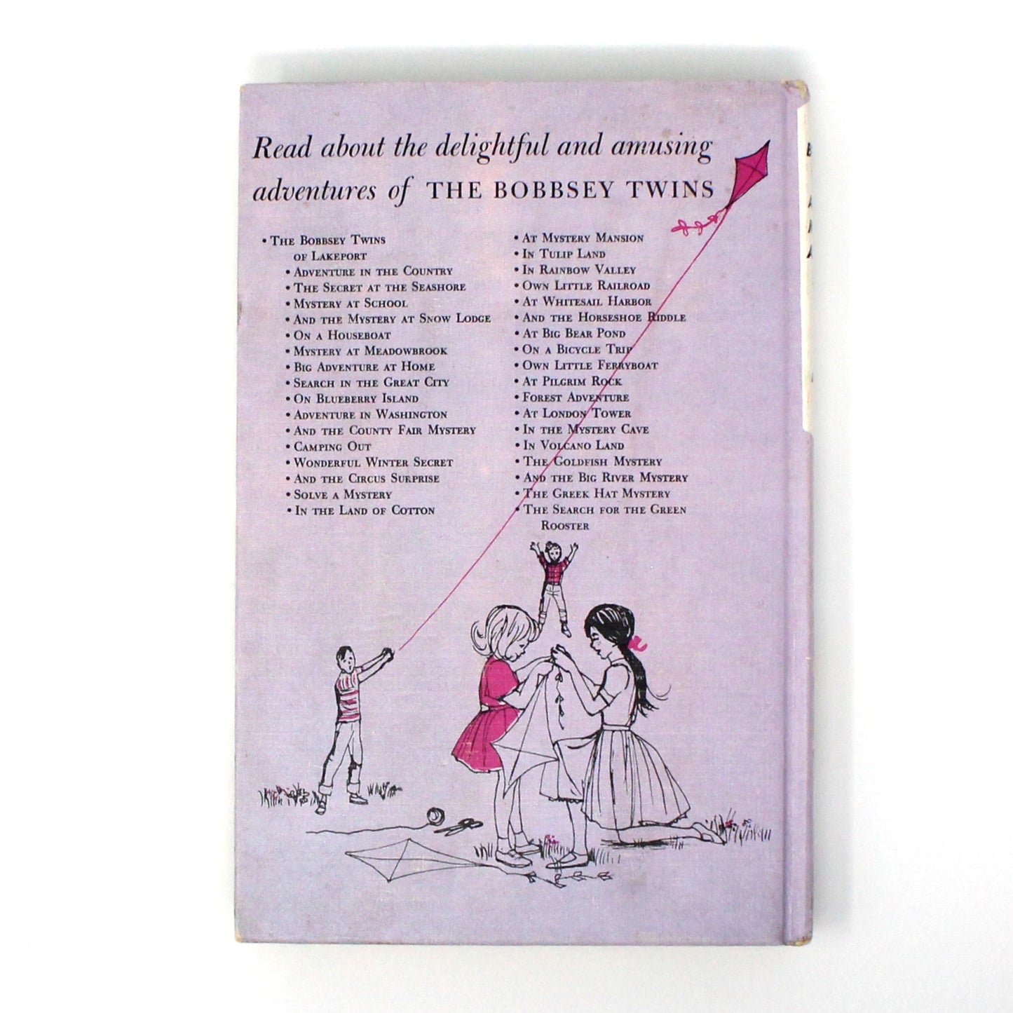 Children's Book, The Bobbsey Twins and the Mystery At Snow Lodge, Hardcover, Vintage 1960