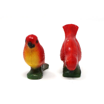 Chalkware, Birds, Carnival Chalkware Figurines, Set of 2, Vintage