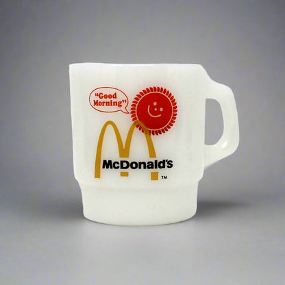 Mug, Fire King, Coffee Mug, McDonald's Good Morning, Vintage