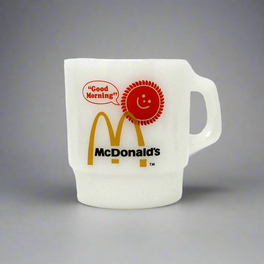 Mug, Fire King, Coffee Mug, McDonald's Good Morning, Vintage