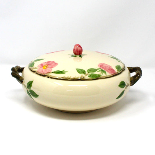 Covered Vegetable Bowl, Franciscan, Desert Rose, Round, Vintage USA