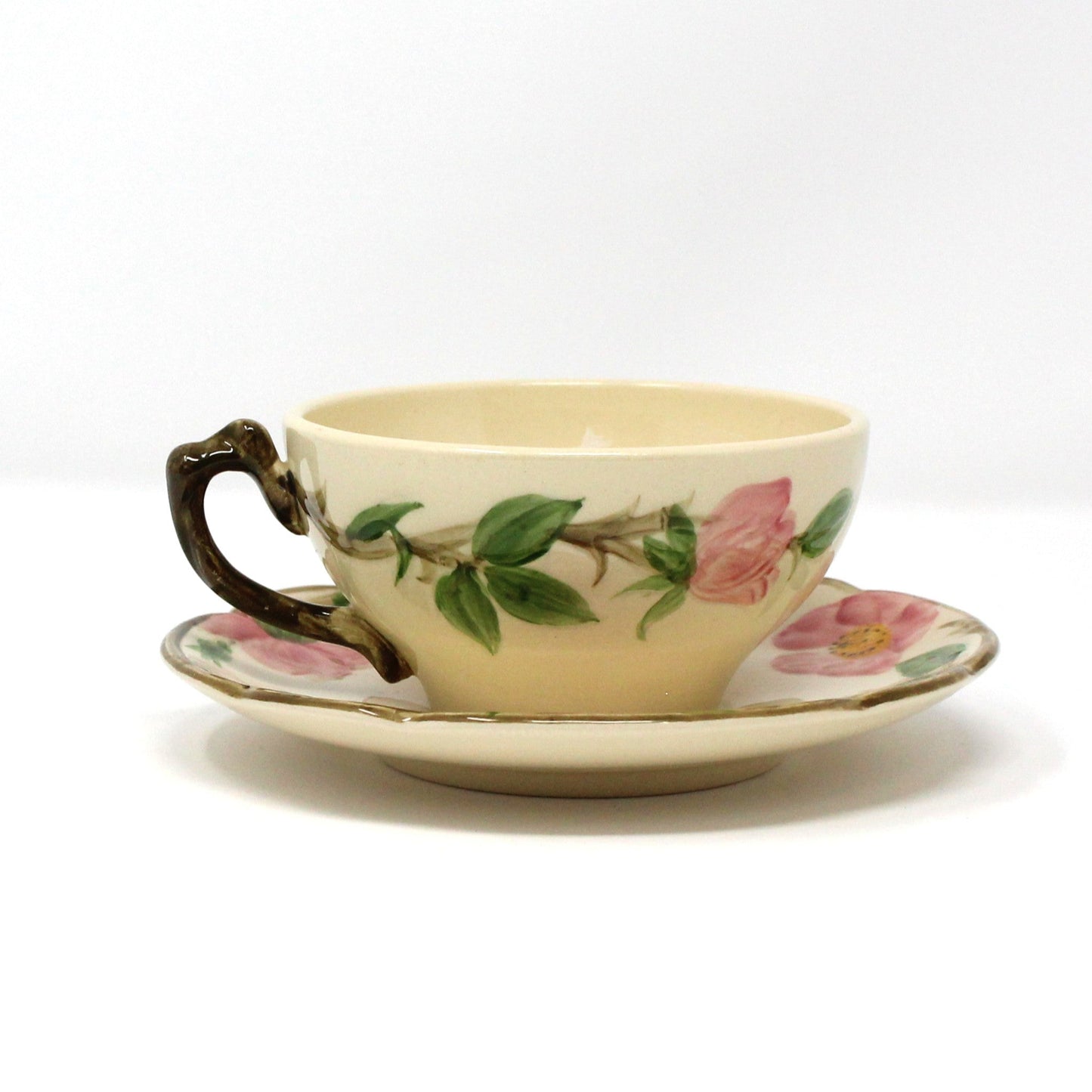 Teacup & Saucer, Franciscan, Desert Rose, Vintage USA