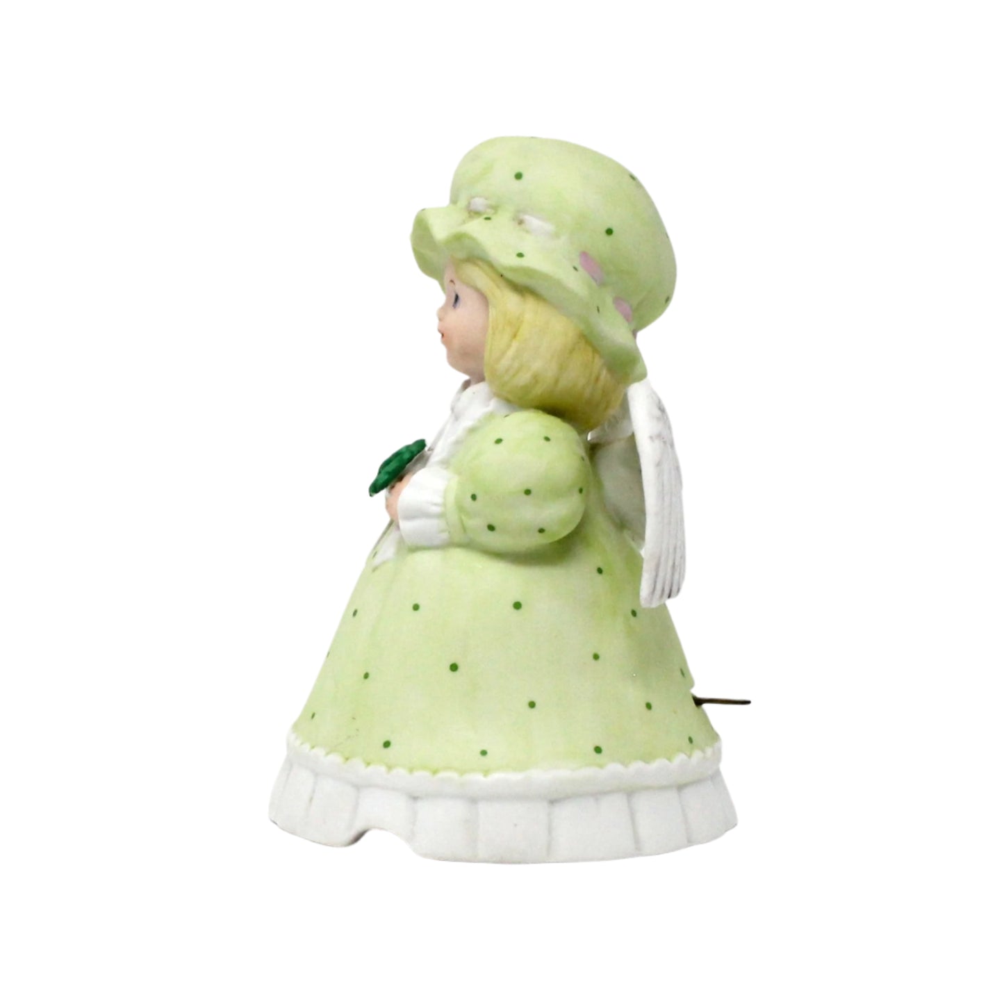 Musical Figurine, Irish Girl Angel, Plays When Irish Eyes Are Smiling, March Angel, Vintage