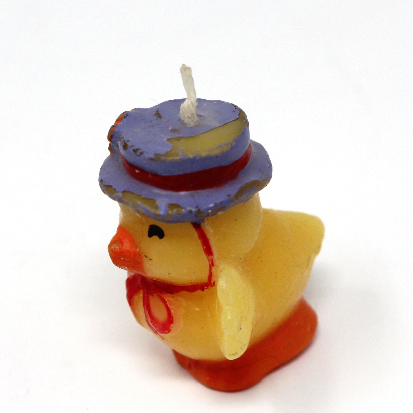 Candle, Figural Novelty Mini Easter Candles, White Rabbit and Yellow Chick, Set of 2, Vintage