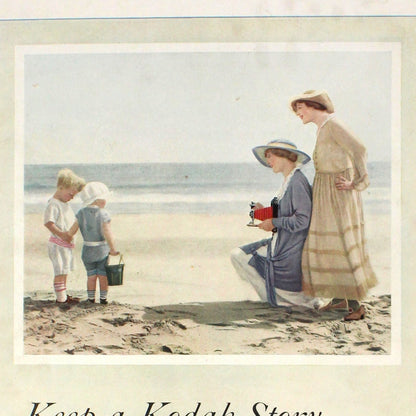 Advertisement, Eastman Kodak, 1916, Original Magazine Ad, ...Story of the Children, Antique