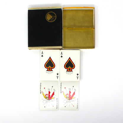 Playing Cards, Brown & Bigelow, Oldsmobile Rocket Vanguard Salesmen Cards with Case, Vintage 1950's