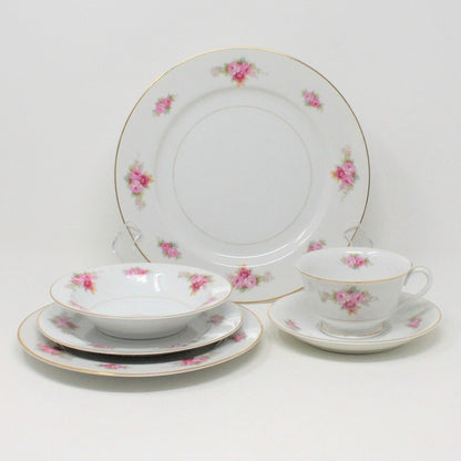 Dinnerware, RC Royal Crockery, Noritake Bone China, 6 Pcs. Place Setting, Vintage