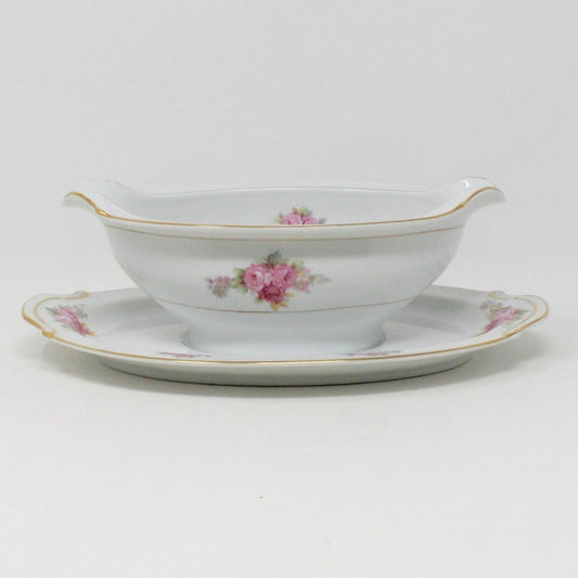 Gravy Boat / Saucière with Underplate, RC Royal Crockery, Noritake, Vintage