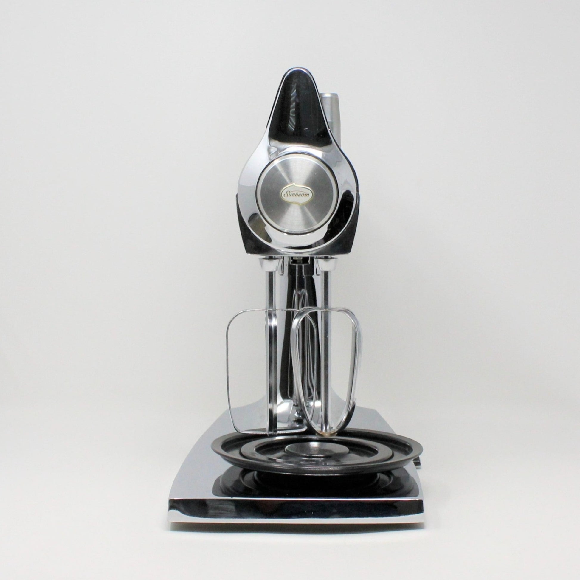 Midcentury Sunbeam Mixmaster Model 10 Black and White With Bowl 