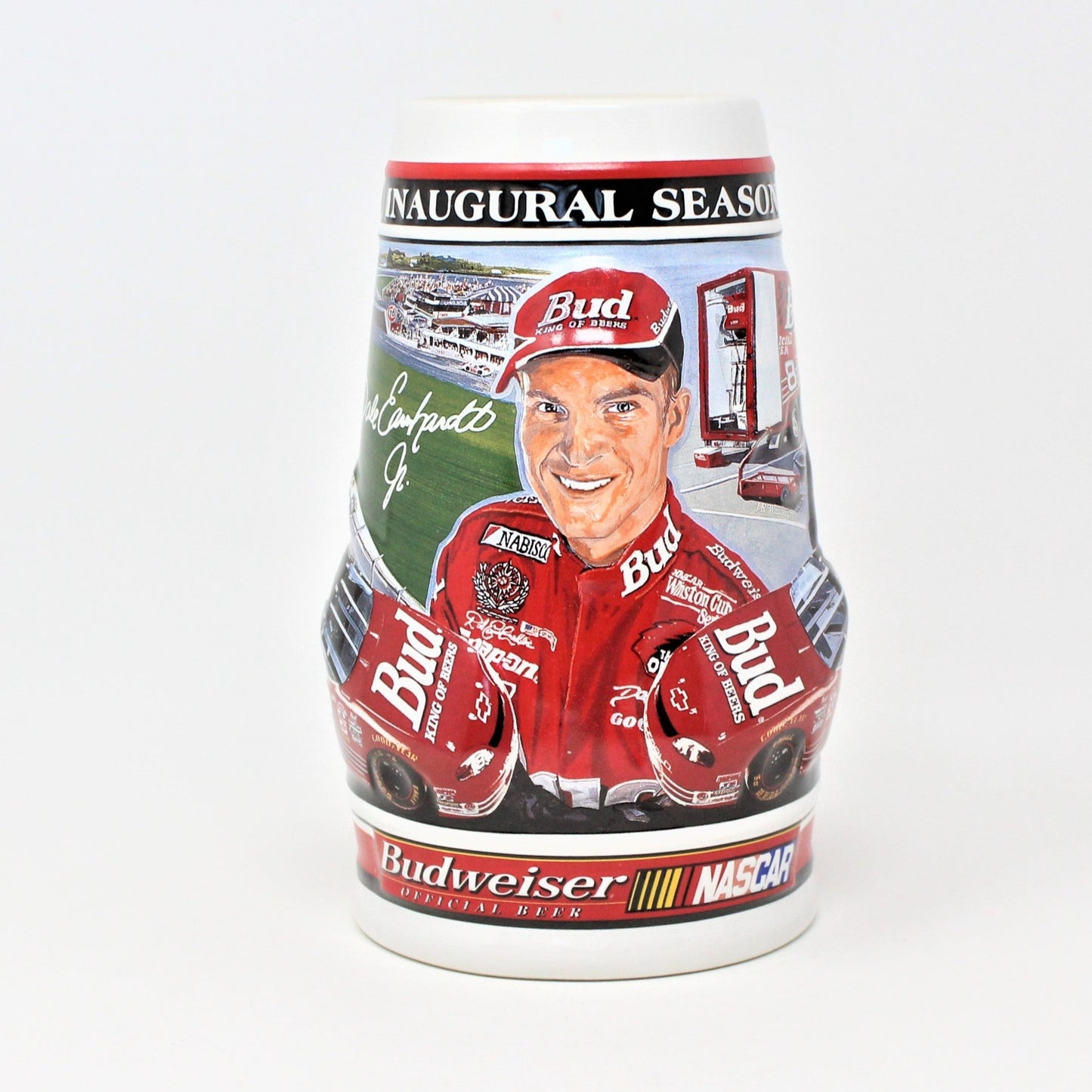 Beer Mug, Budweiser, Nascar Dale Earnhardt Jr 2000 Inaugural Season Collectible