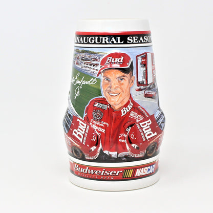 Beer Mug, Budweiser, Nascar Dale Earnhardt Jr 2000 Inaugural Season Collectible