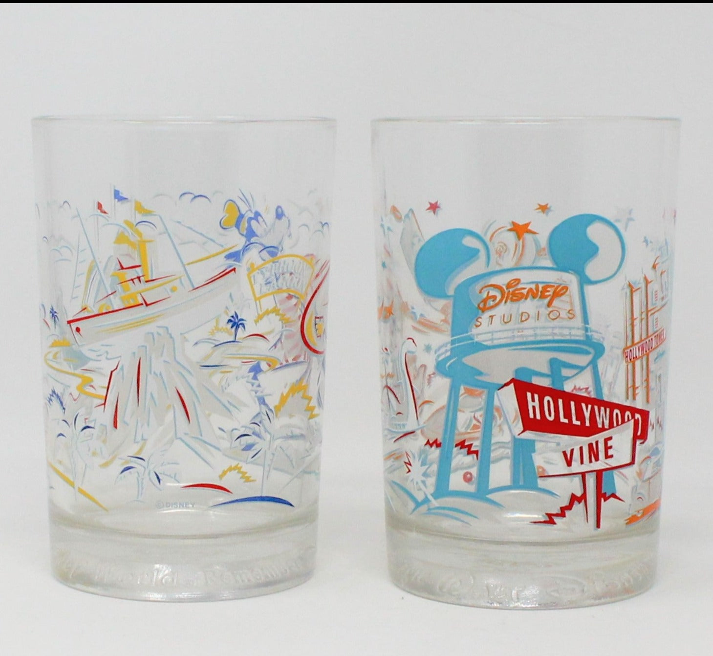 Two 25th offers Walt Disney World anniversary glasses