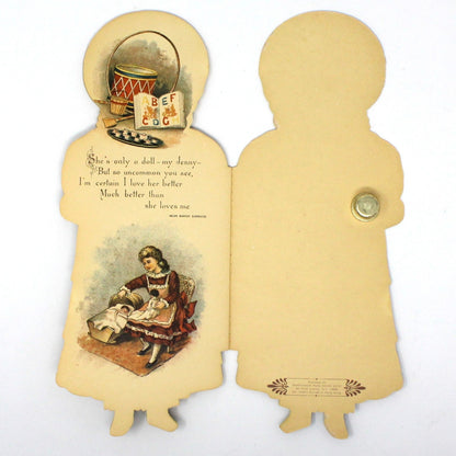 Children's Book, Merrimack Publishing, Only A Doll, Softcover Die Cut, Vintage