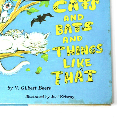 Children's Book, Wonder World Books, Cats and Bats and Things Like That,  Gilbert Beers, Hardcover, Vintage 1973