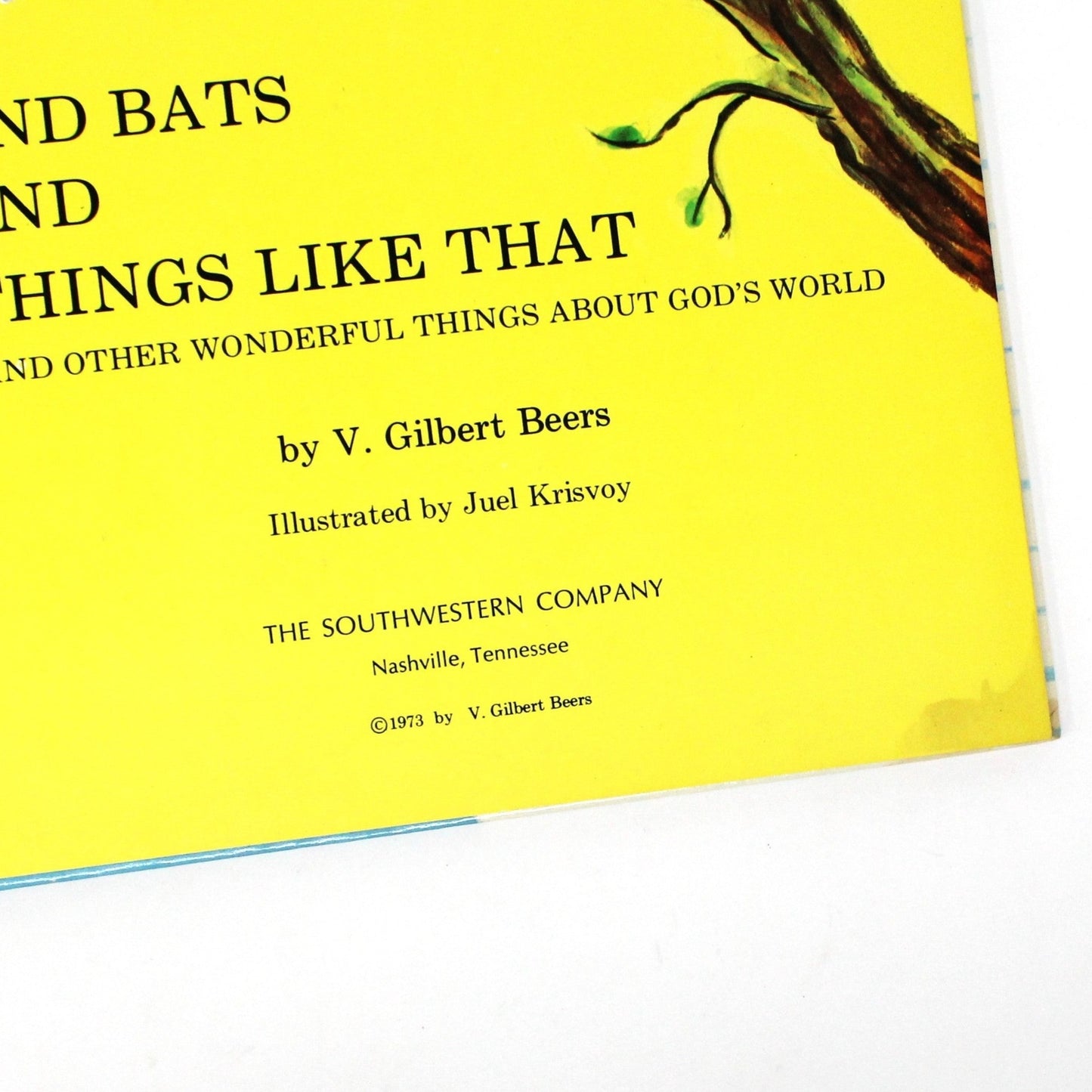 Children's Book, Wonder World Books, Cats and Bats and Things Like That,  Gilbert Beers, Hardcover, Vintage 1973