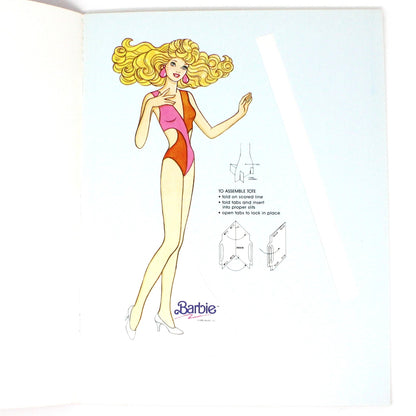 Paper Doll Book, Golden Book, Barbie Fantasy Fashion, Uncut, Vintage 1990