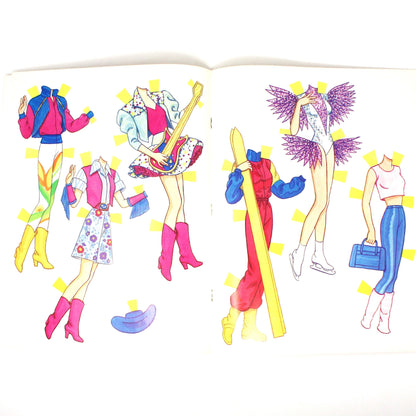 Paper Doll Book, Golden Book, Barbie Fantasy Fashion, Uncut, Vintage 1990