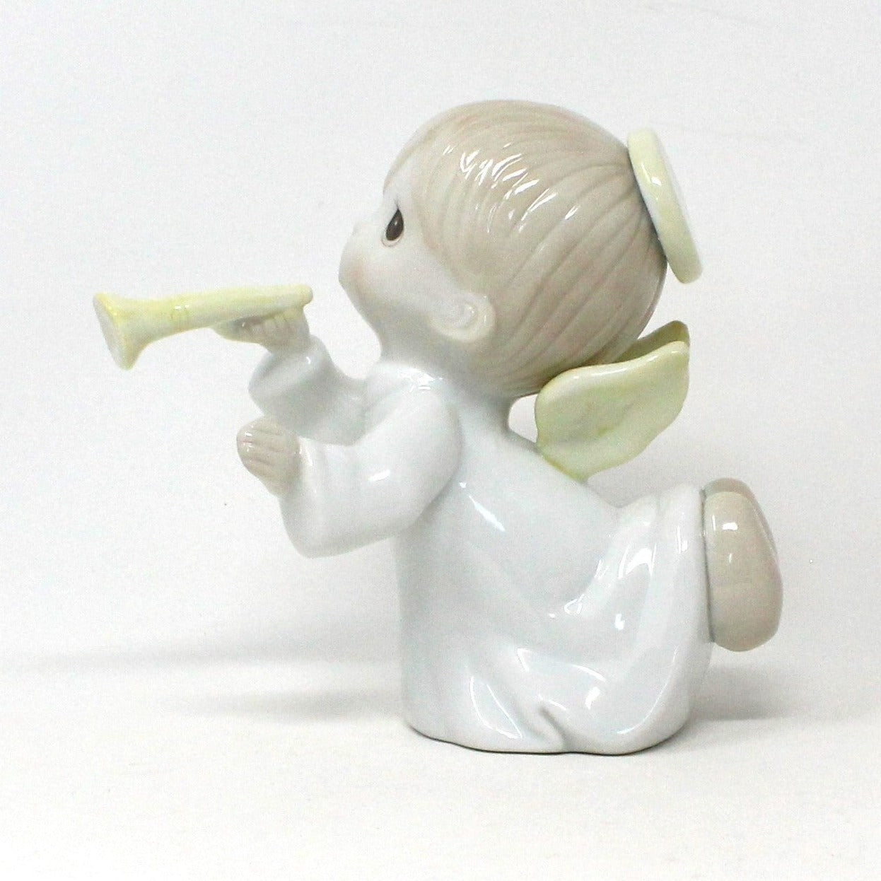 Figurine, Enesco, Precious Moments, Angel with Trumpet, 6", Vintage 1991