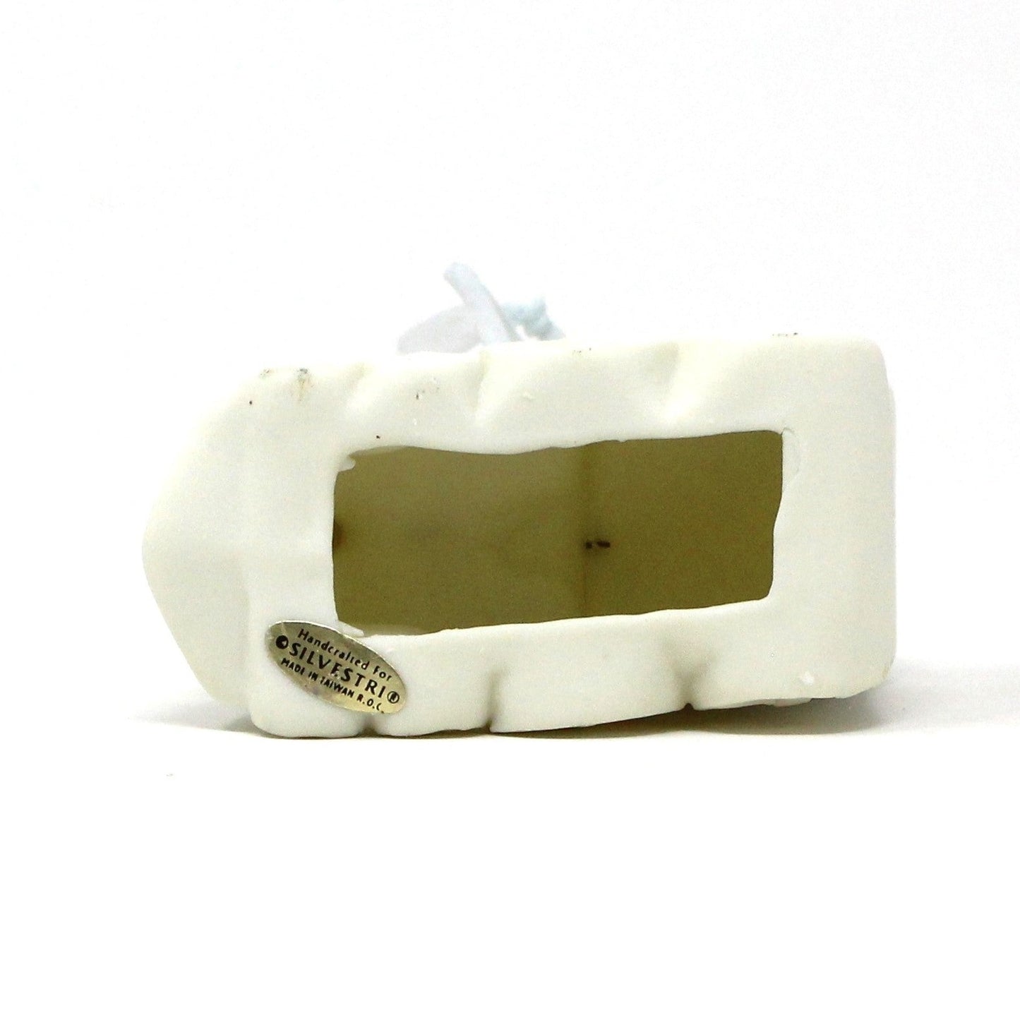 Ornament, Silvestri, Train, White Porcelain Bisque, Vintage