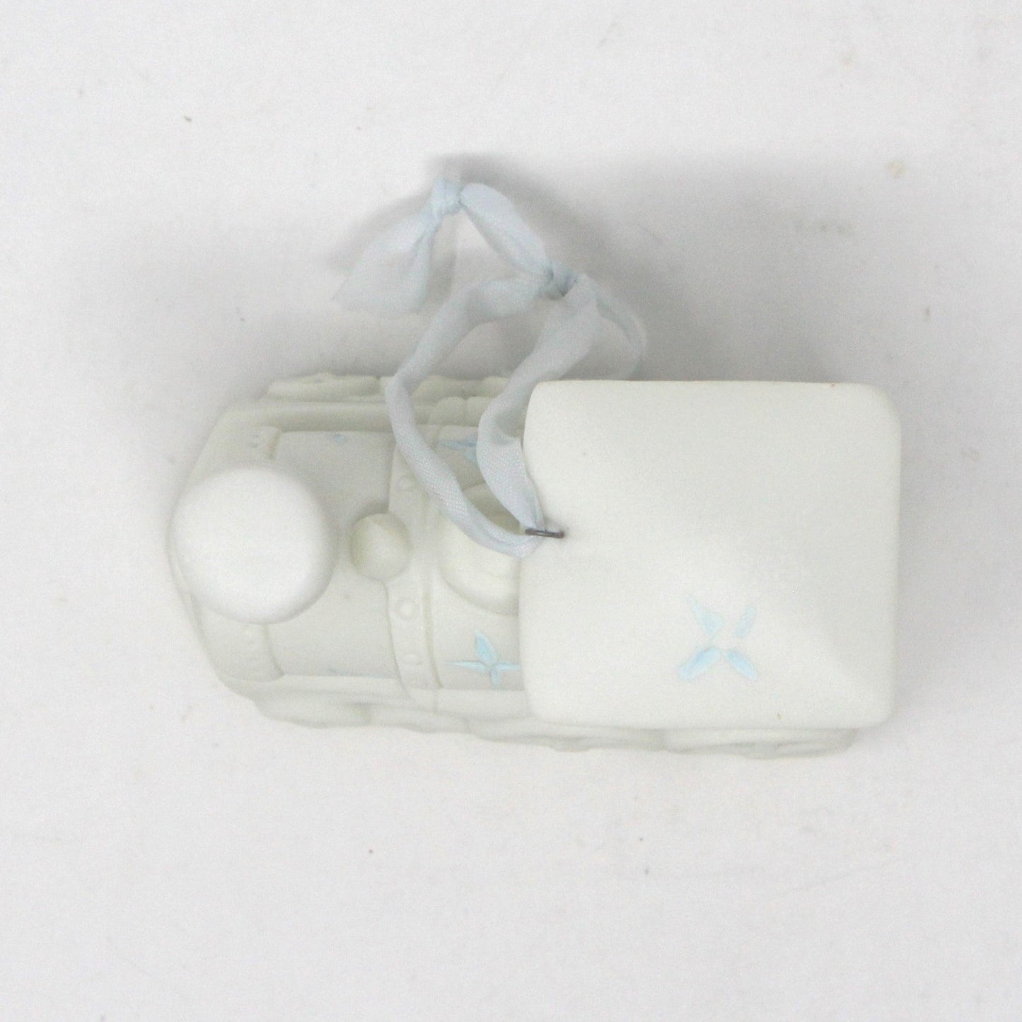 Ornament, Silvestri, Train, White Porcelain Bisque, Vintage