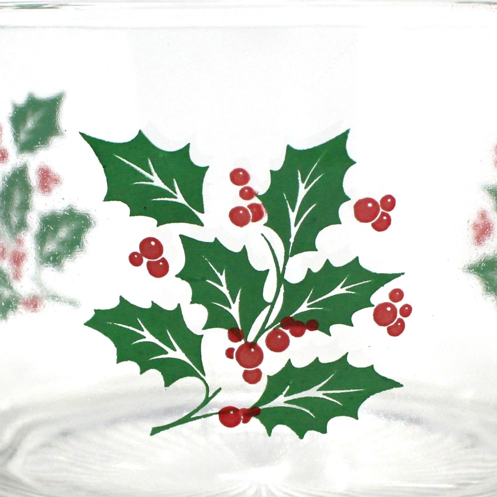 Vintage Bartlett Collins Holly & Berries Christmas Highball