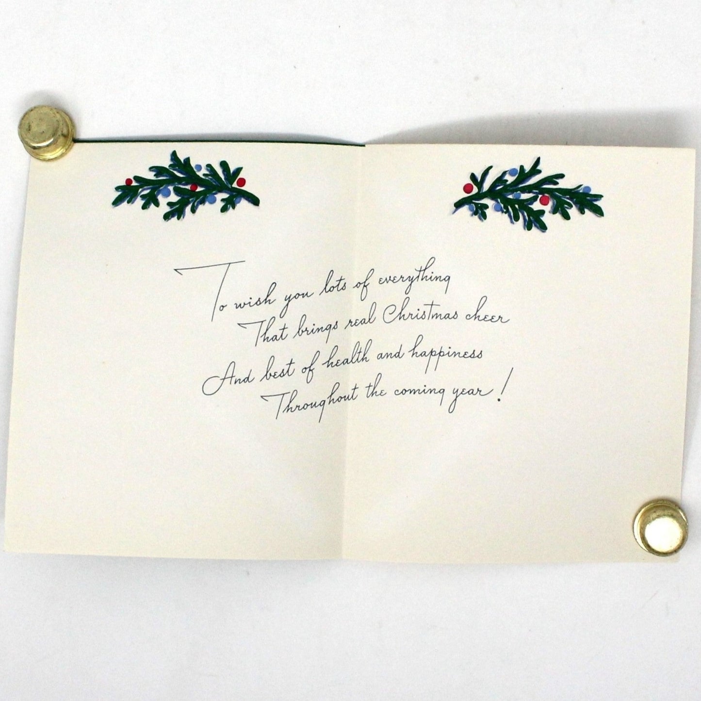 Greeting Card / Christmas Card, Grandfather, Christmas Greeting, Glitter, Unused with Envelope, Original Volland, Vintage