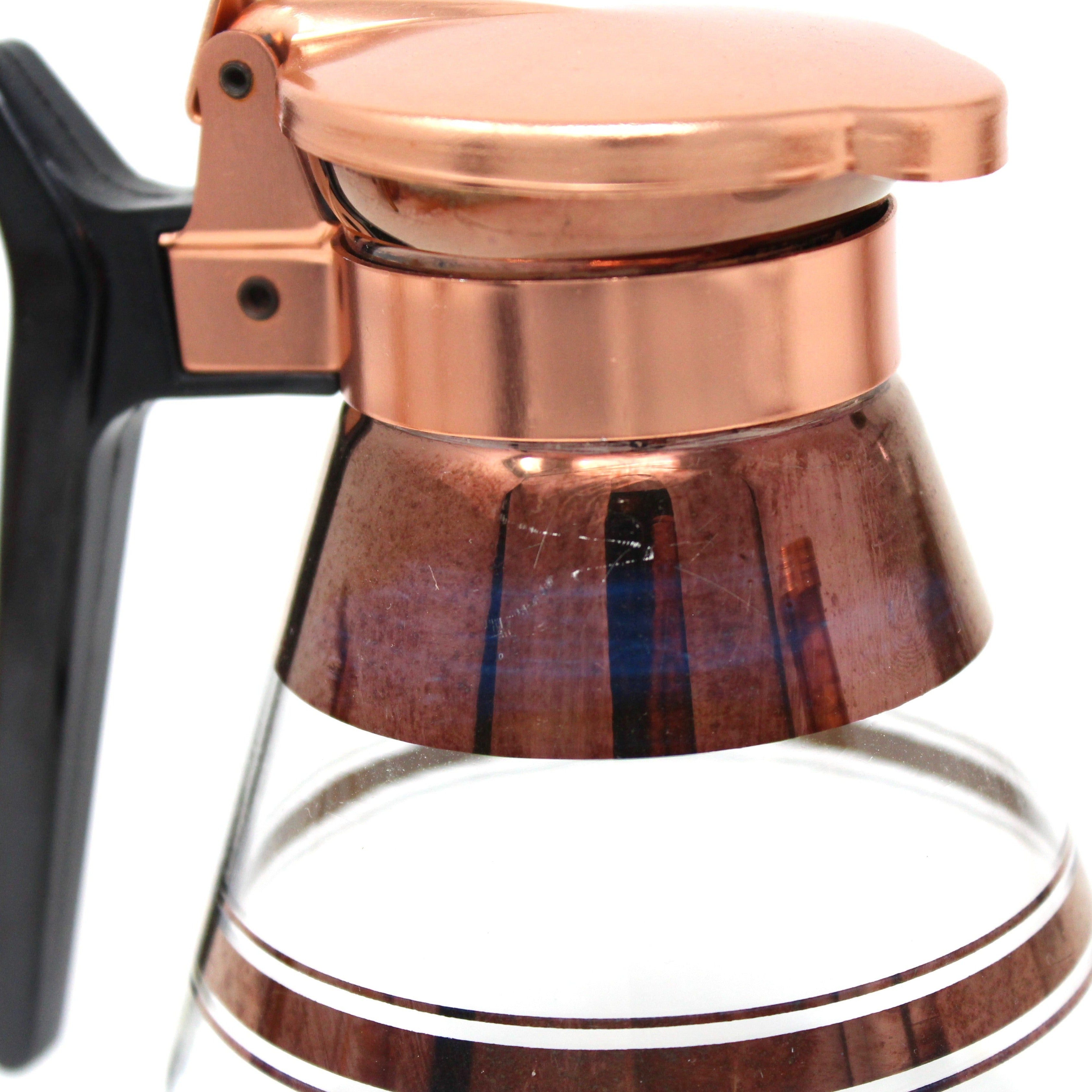 COPPER & Glass outlet Coffee CARAFE