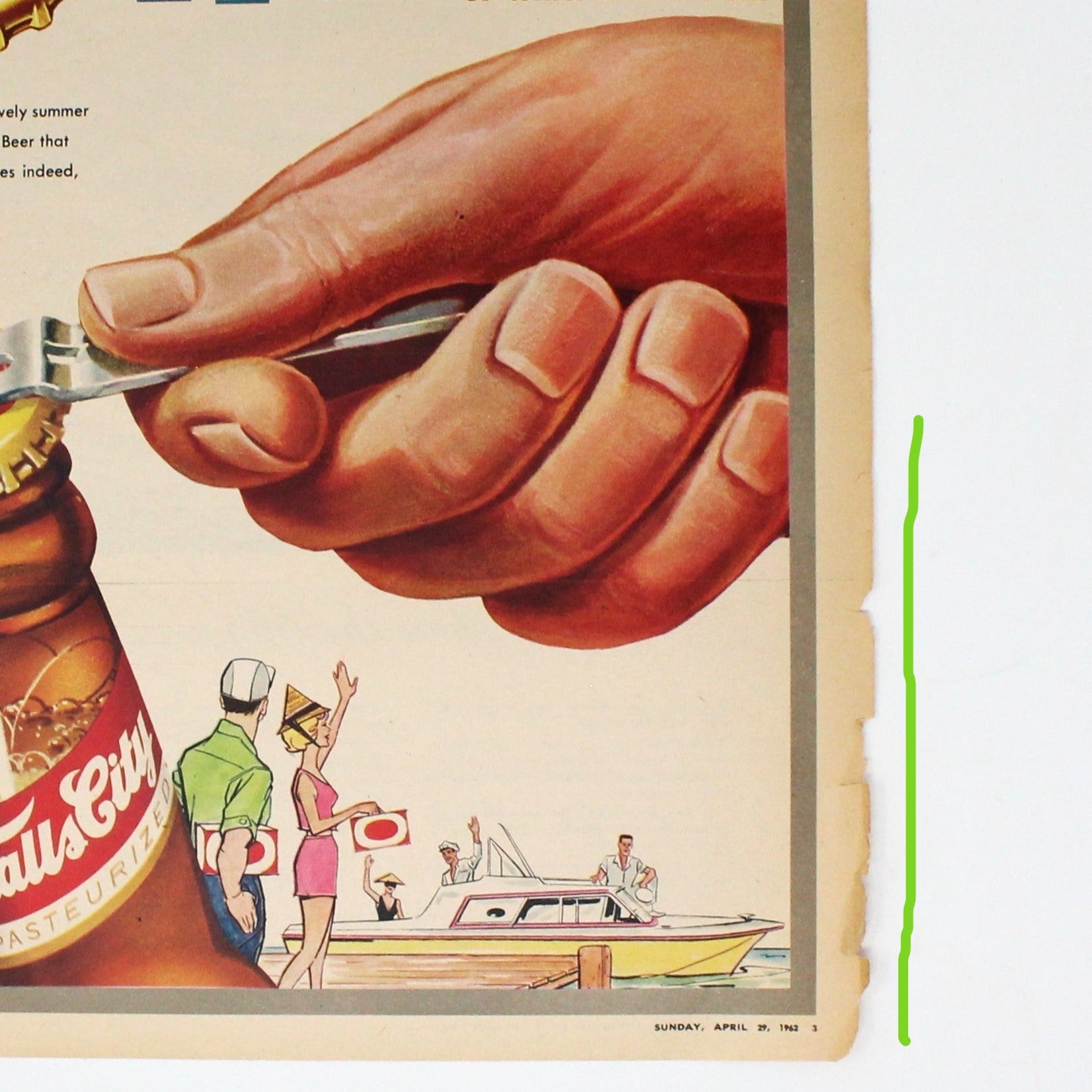 Advertisement, Falls City Beer, 1962, Original Magazine Ad, Vintage –  Antigo Trunk