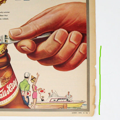 Advertisement, Falls City Beer, 1962, Original Magazine Ad, Vintage