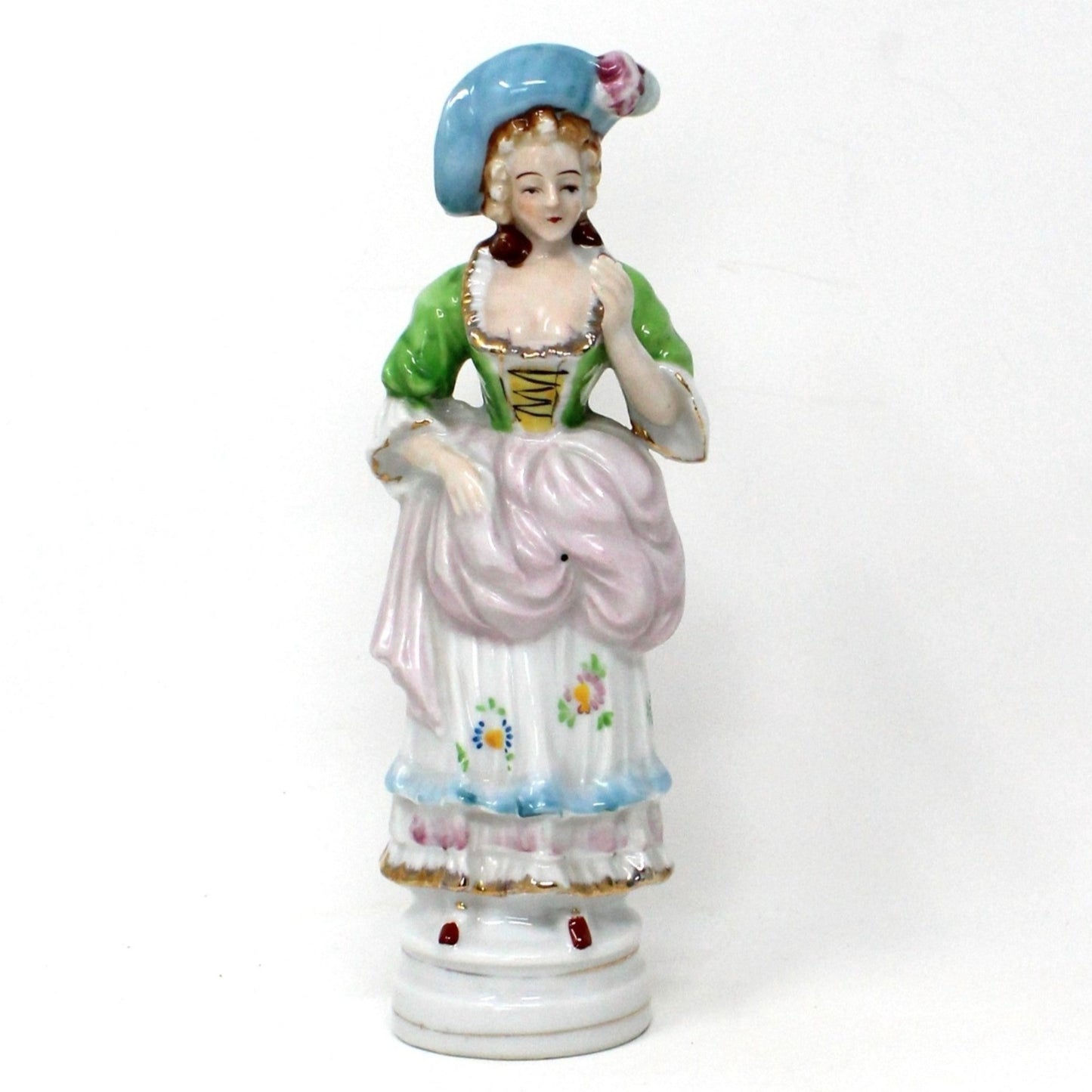 Figurine, Lipper & Mann, Victorian / Colonial Couple, Hand Painted Porcelain, Vintage