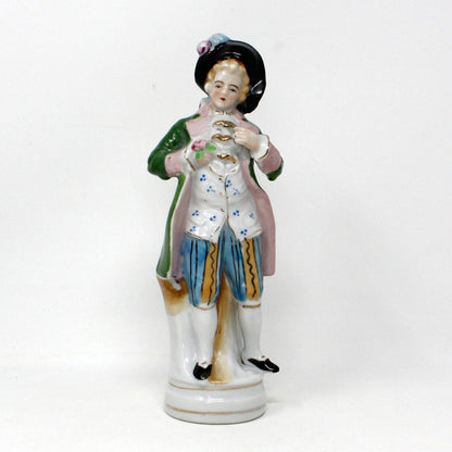 Figurine, Lipper & Mann, Victorian / Colonial Couple, Hand Painted Porcelain, Vintage