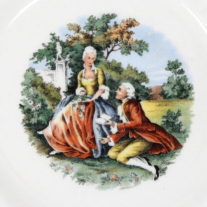 Bread & Butter Plate, Cronin China Co, Fragonard Courting Couple, COI2, Vintage USA